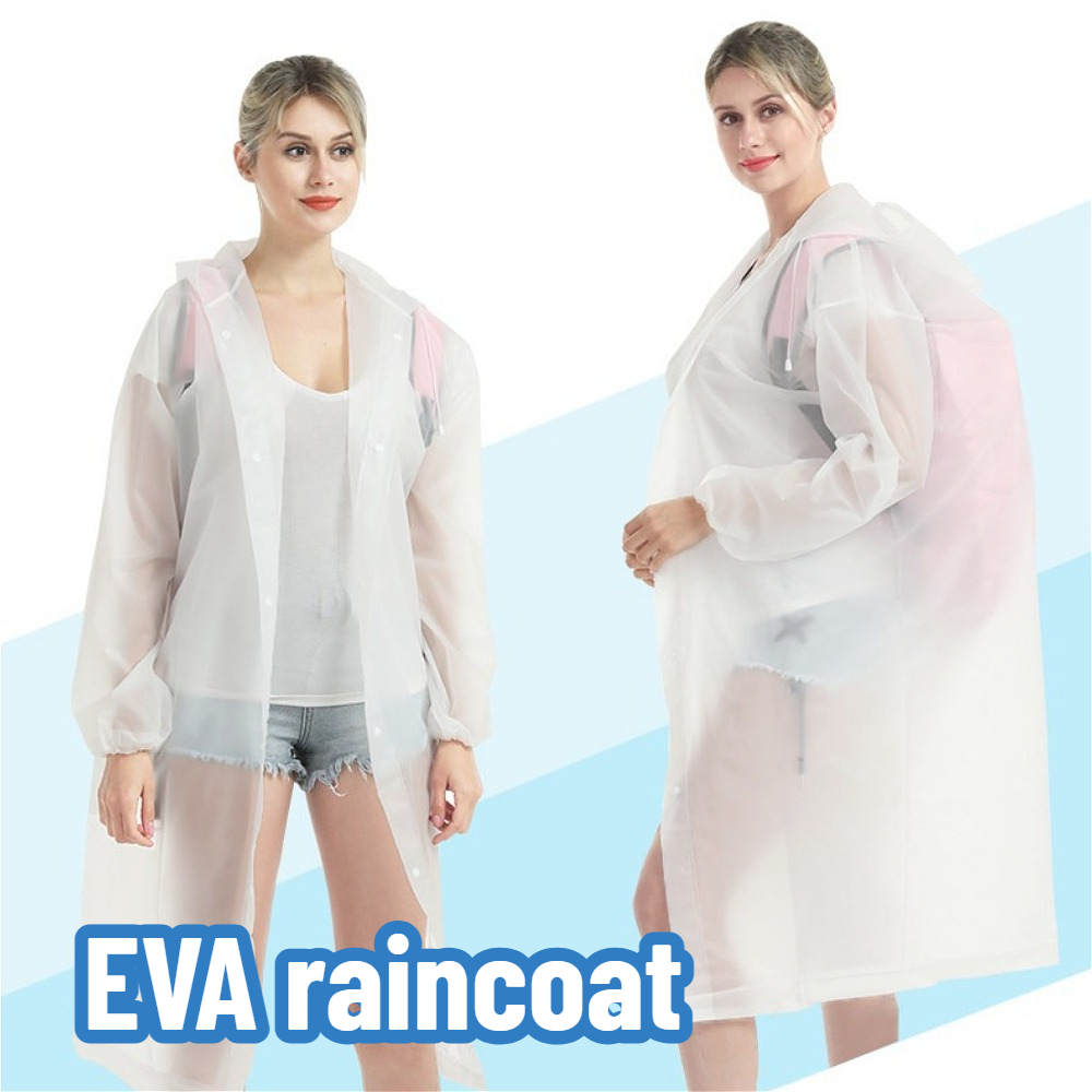 Cycling Commuter Rain Gear - Reusable Thickened Adult Raincoat Waterproof Rain