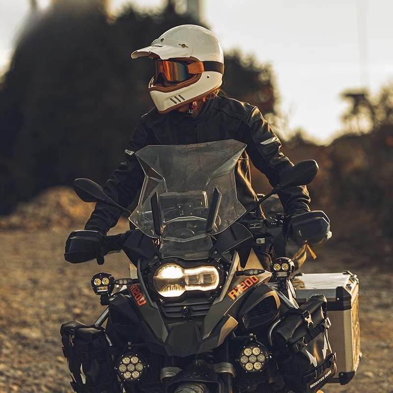 Cycling Commute Jacket - Motorcycle cycling suit men's locomotive leather