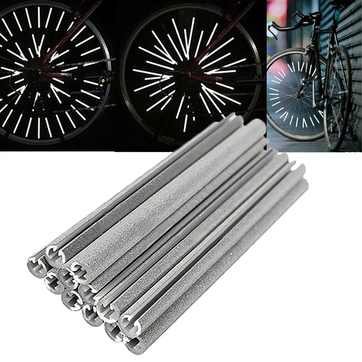 Spoke Reflector Set - 12pcs/set Bicycle Spoke ABS High Strength