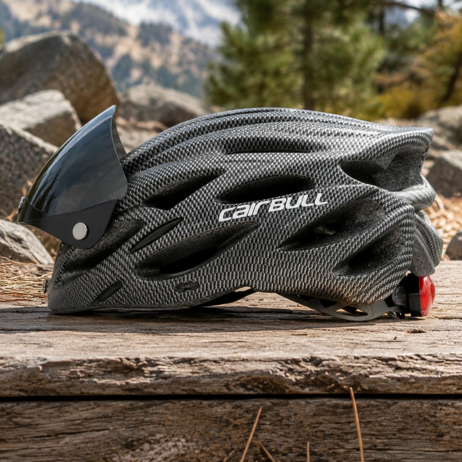 Commuting With Road Bike - Road Bike Helmet Detachable Goggles Mountain