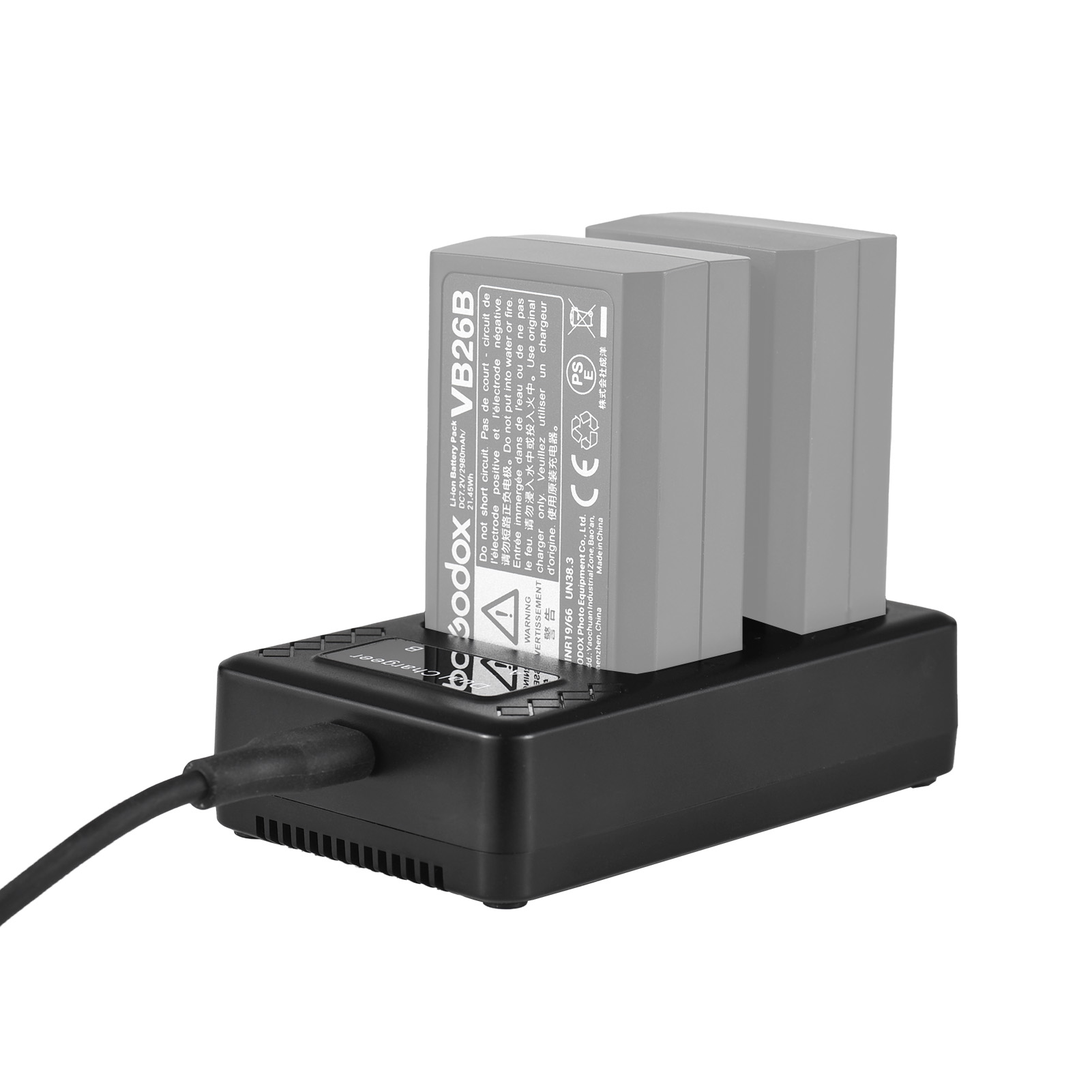 Usb Charger Dynamo - Portable 2-slot Battery Charger for Godox