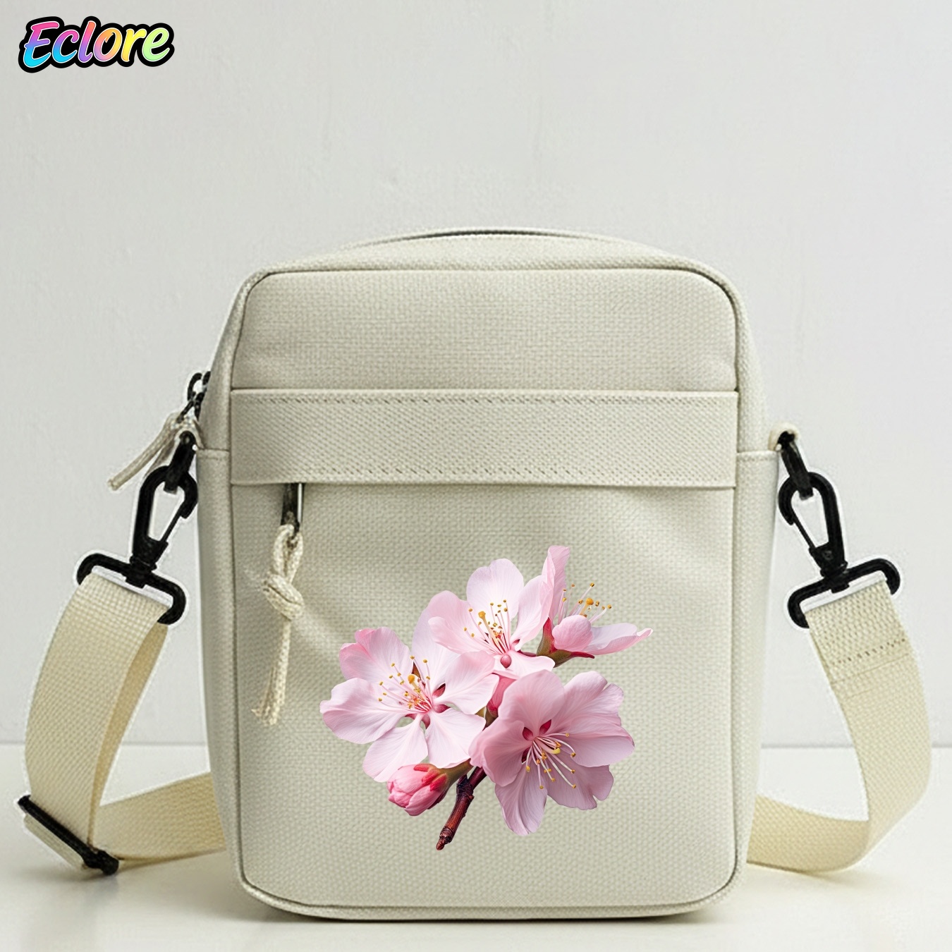 Cycling Commuting - Sakura Floral Print Shoulder Bag Adjustable