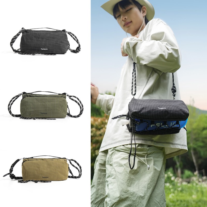 Waterproof Cycling Commute - Waterproof Nylon Crossbody Sling Bag Multi