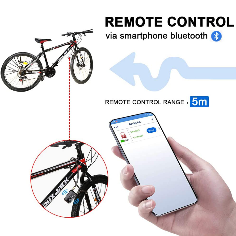Bluetooth Smart Bike Lock Wate - đánh giá và giá Chain Lock Combination