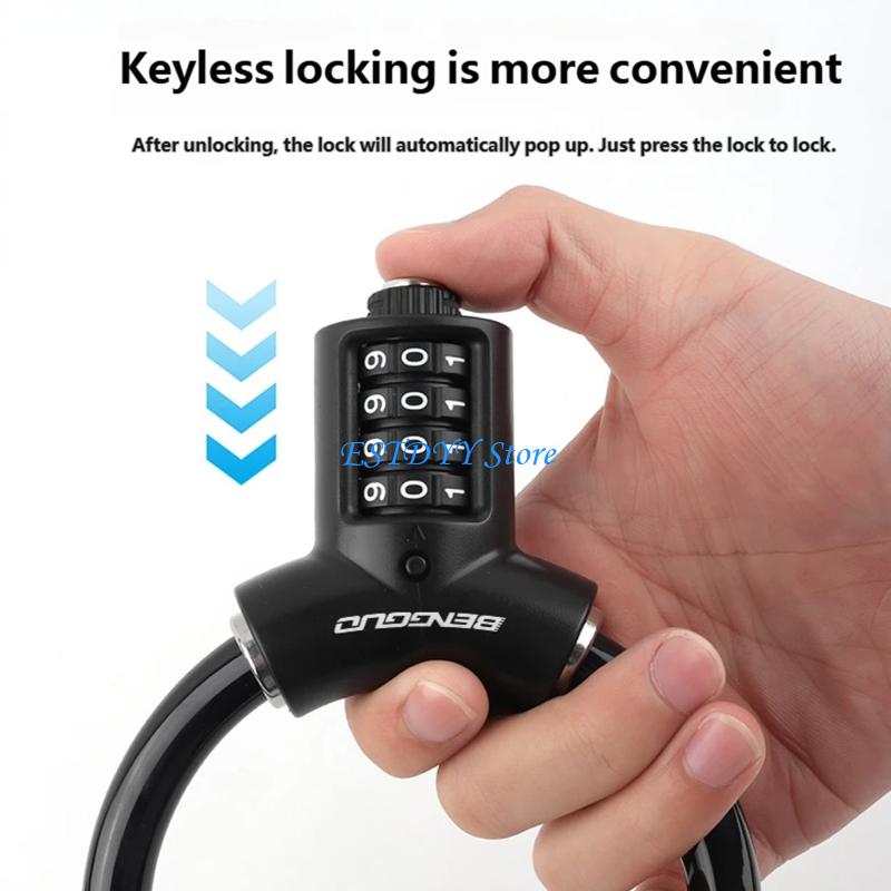 Khóa kết hợp độ bền hợp kim kẽ - đánh giá và giá Cable Lock Flexible