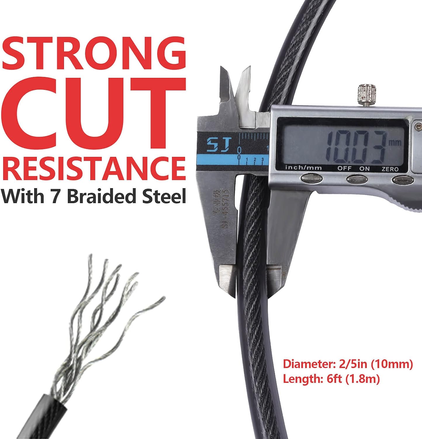 DELSWIN Security Steel Cable w - đánh giá và giá U Lock Heavy Duty