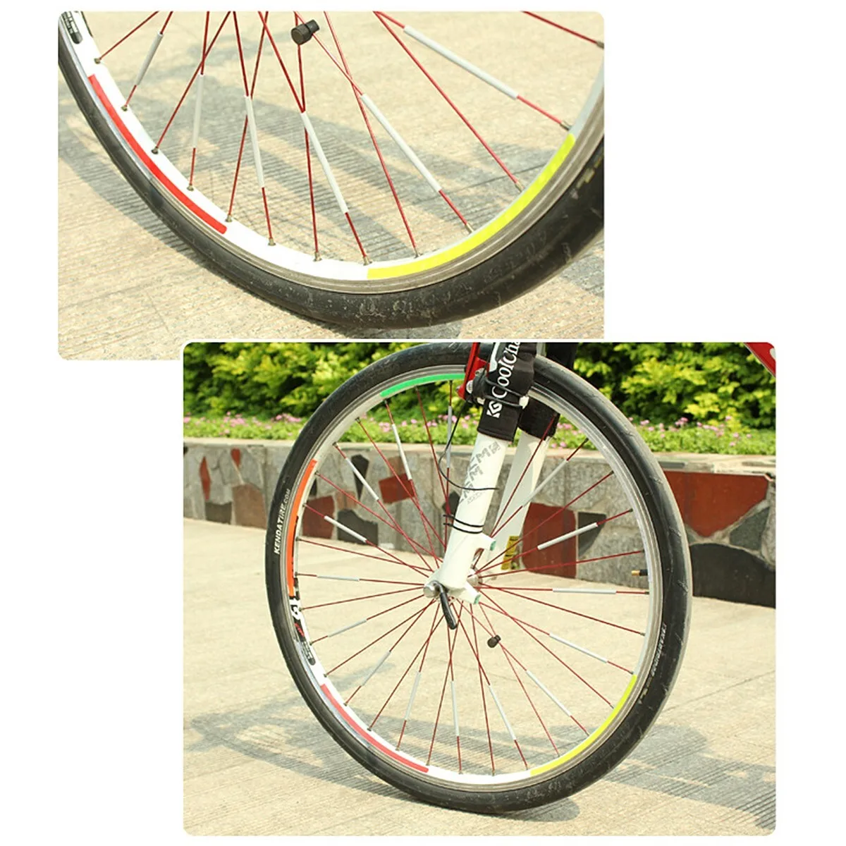 12pcs/set Bicycle Spoke ABS Hi - đánh giá và giá Spoke Reflector Set
