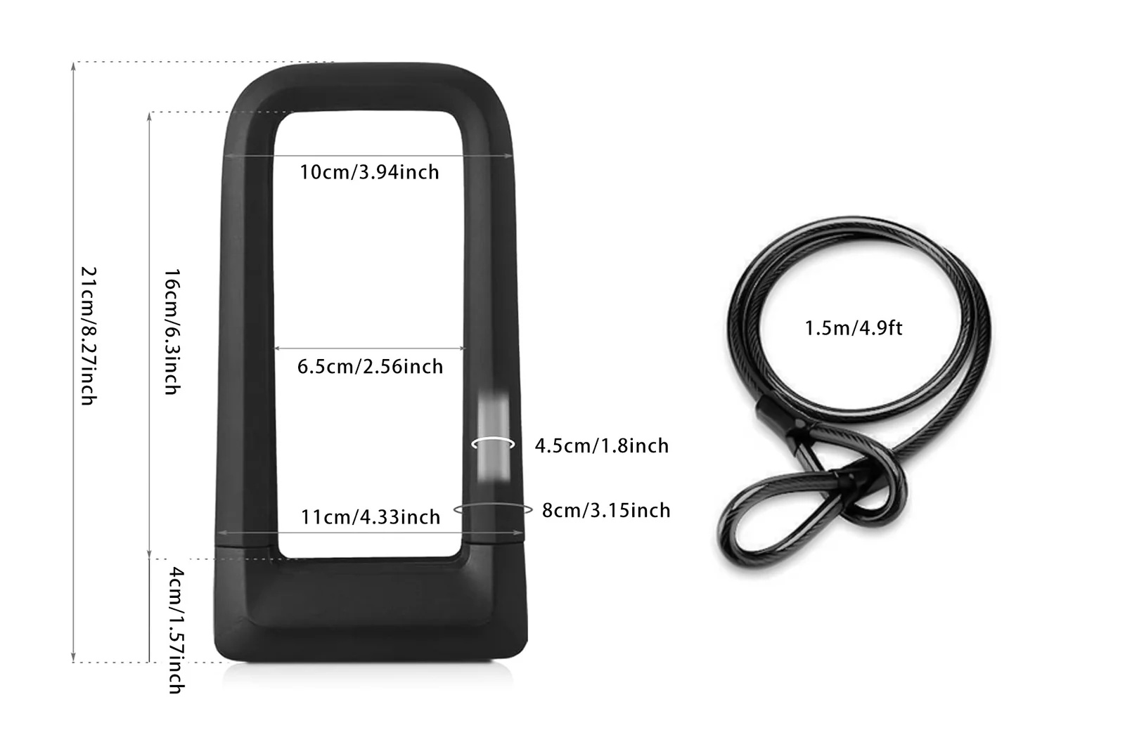 Cyrusher Heavy Duty U Lock Saf - đánh giá và giá U Lock Heavy Duty