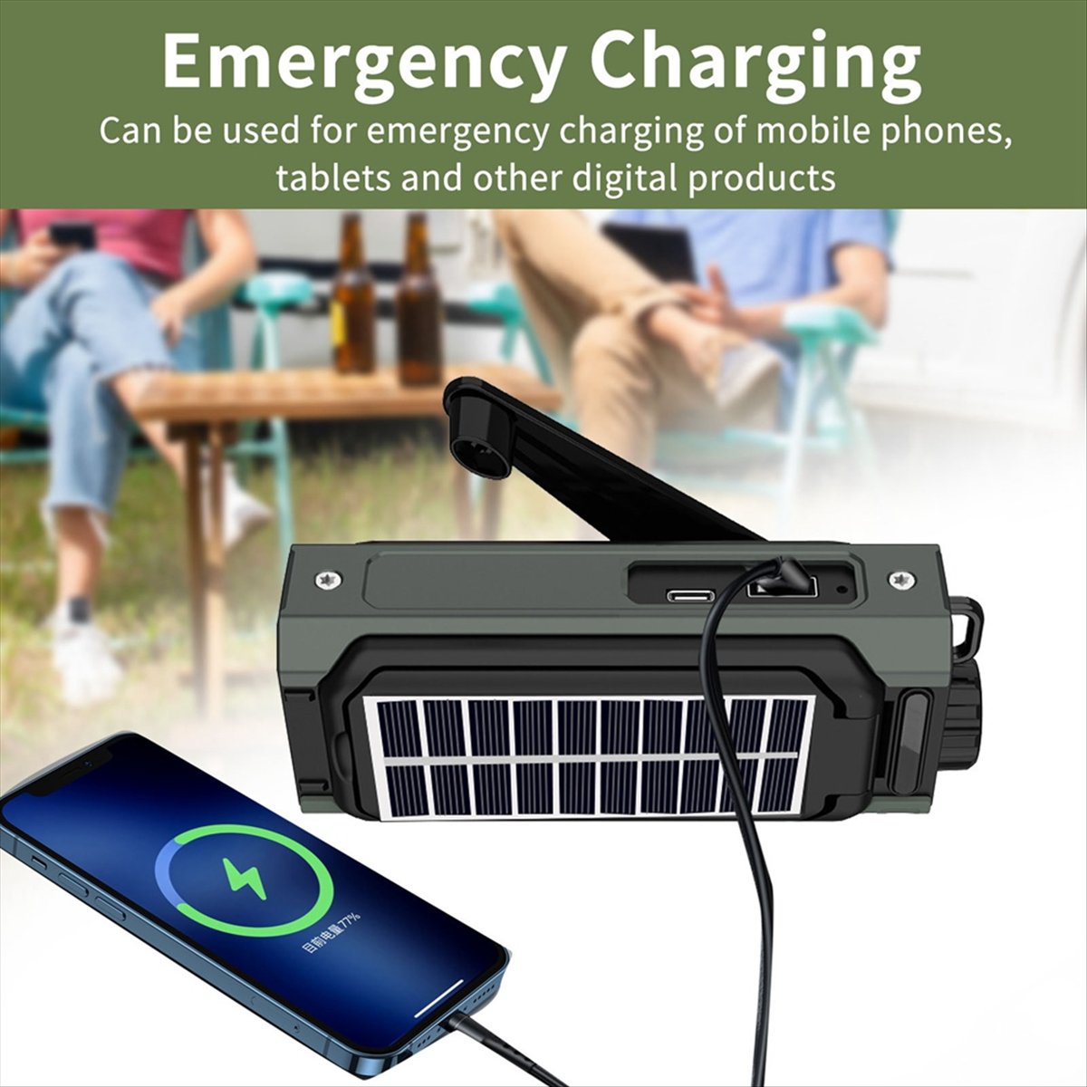 A26Z Portable Solar Radio, Eme - đánh giá và giá Usb Charger Dynamo