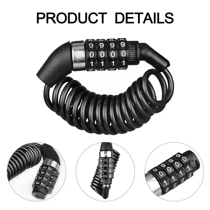 Motorcycle Bicycle Anti-Theft  - đánh giá và giá Chain Lock Combination