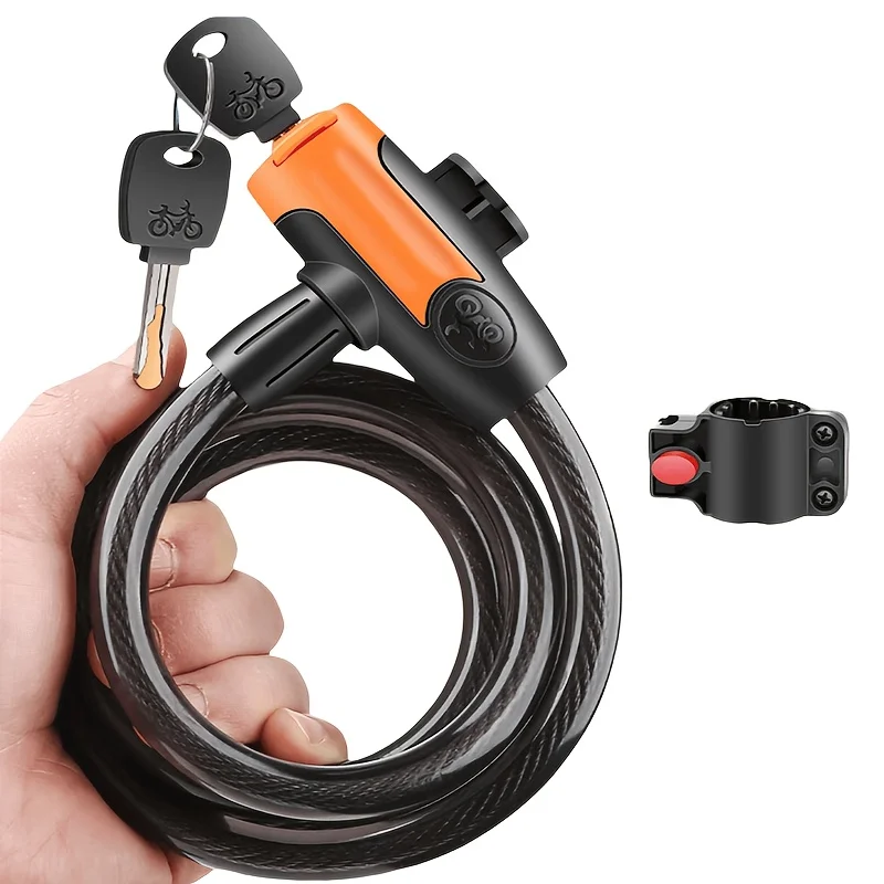 1SET Anti-Cut PVC Coated Keyed - đánh giá và giá Cable Lock Flexible