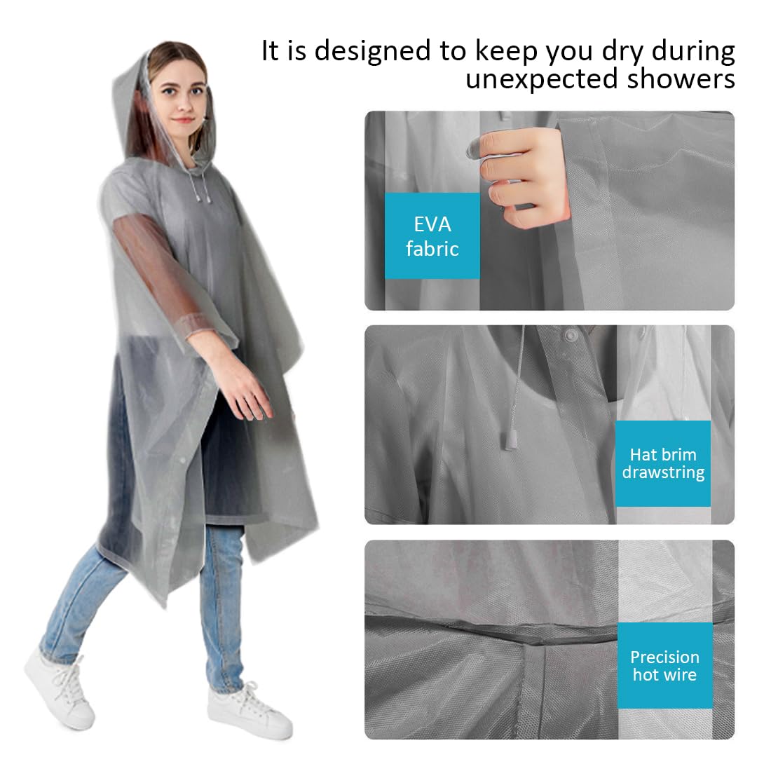 Adult Waterproof Raincoat Ponc - đánh giá và giá Cycling Commuter Rain Gear