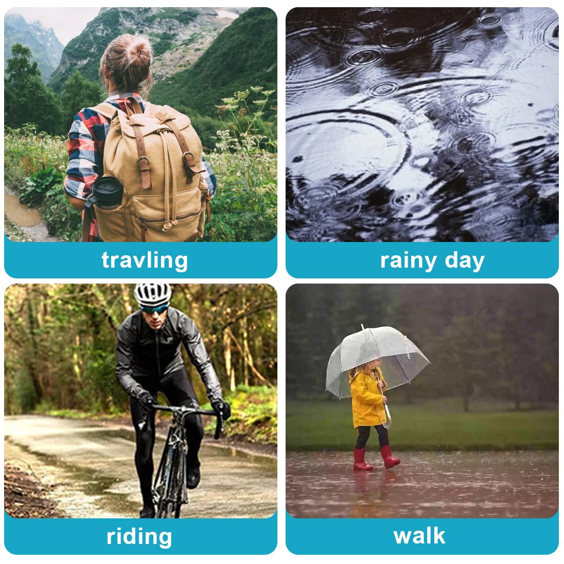Adult Waterproof Raincoat Ponc - đánh giá và giá Cycling Commuter Rain Gear