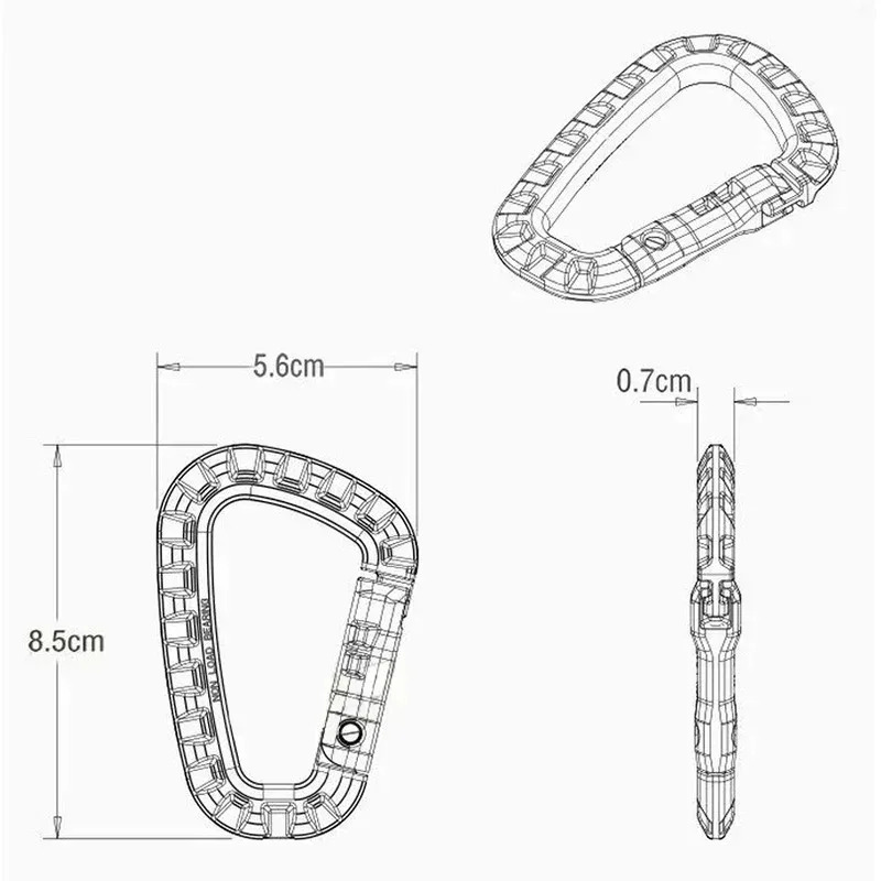 2/5/16Pcs Tactical Carabiner S - đánh giá và giá Chain Lock Combination