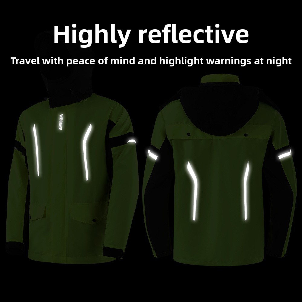 WOSAWE Cycling Rain Suit Men W - đánh giá và giá Cycling Commuter Rain Jacket