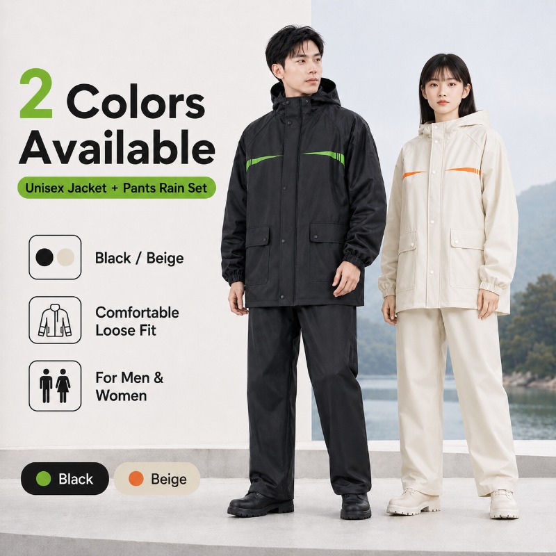 Unisex 2-Piece Waterproof Cycl - đánh giá và giá Cycling Commuter Rain Jacket