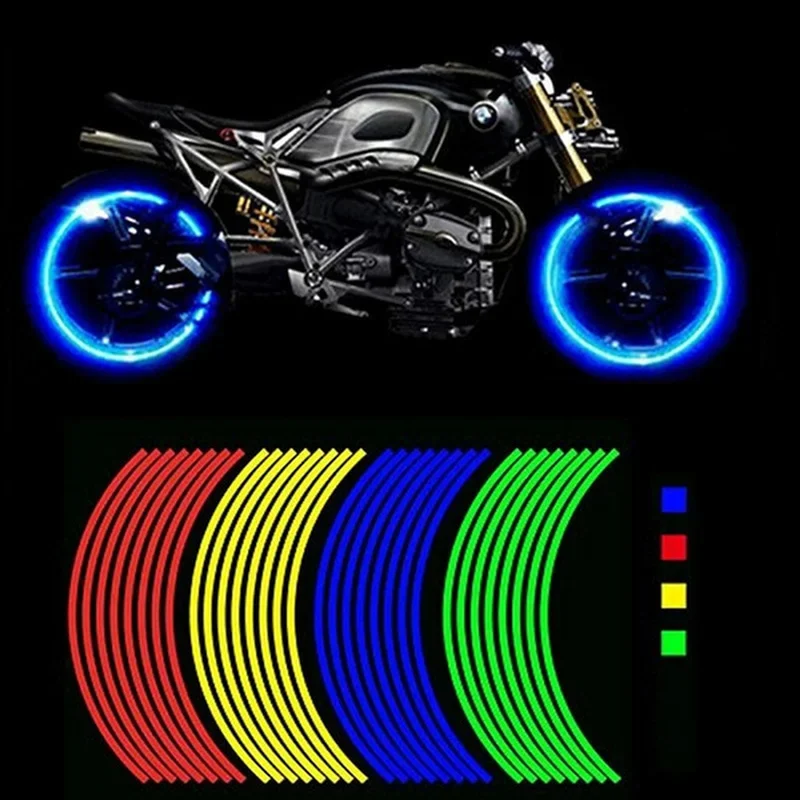 8Pcs/set Reflective Wheel Rims - đánh giá và giá Spoke Reflector Set