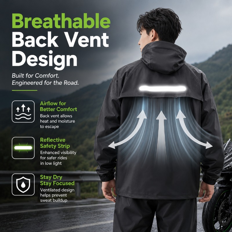 Unisex 2-Piece Waterproof Cycl - đánh giá và giá Cycling Commuter Rain Jacket