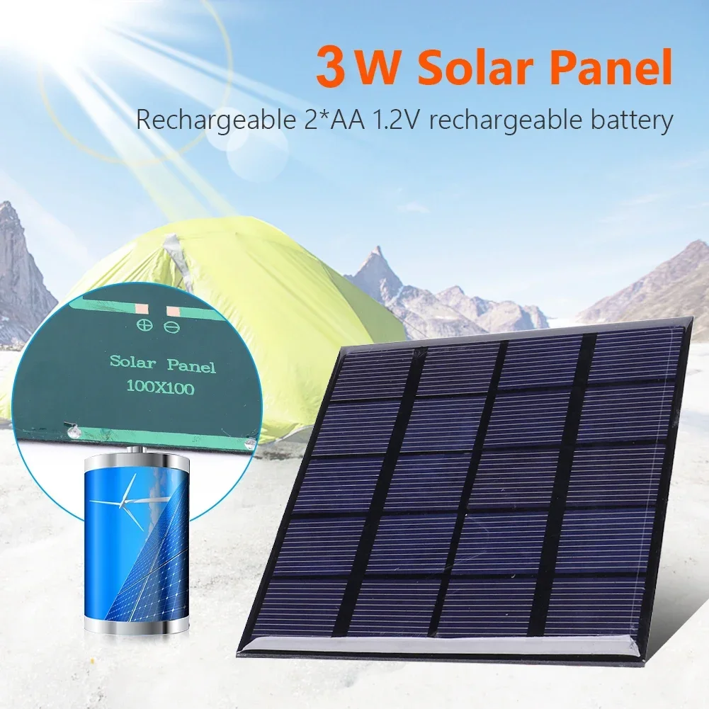 Solar Panel 3W 5V Solar Board  - đánh giá và giá Usb Charger Dynamo
