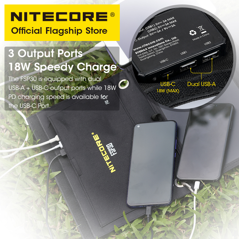 NITECORE FSP30 30W Di Động Năn - đánh giá và giá Usb Charger Dynamo